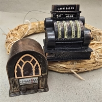 brun-gammel-radio-national-kasseapparat-blyantspidsere-ældre 